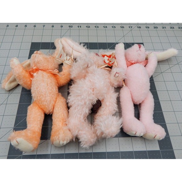 Ty Attic Treasures Collectible Bunnies Strawbunny Camelia Blush Jointed Plush - Picture 8 of 12